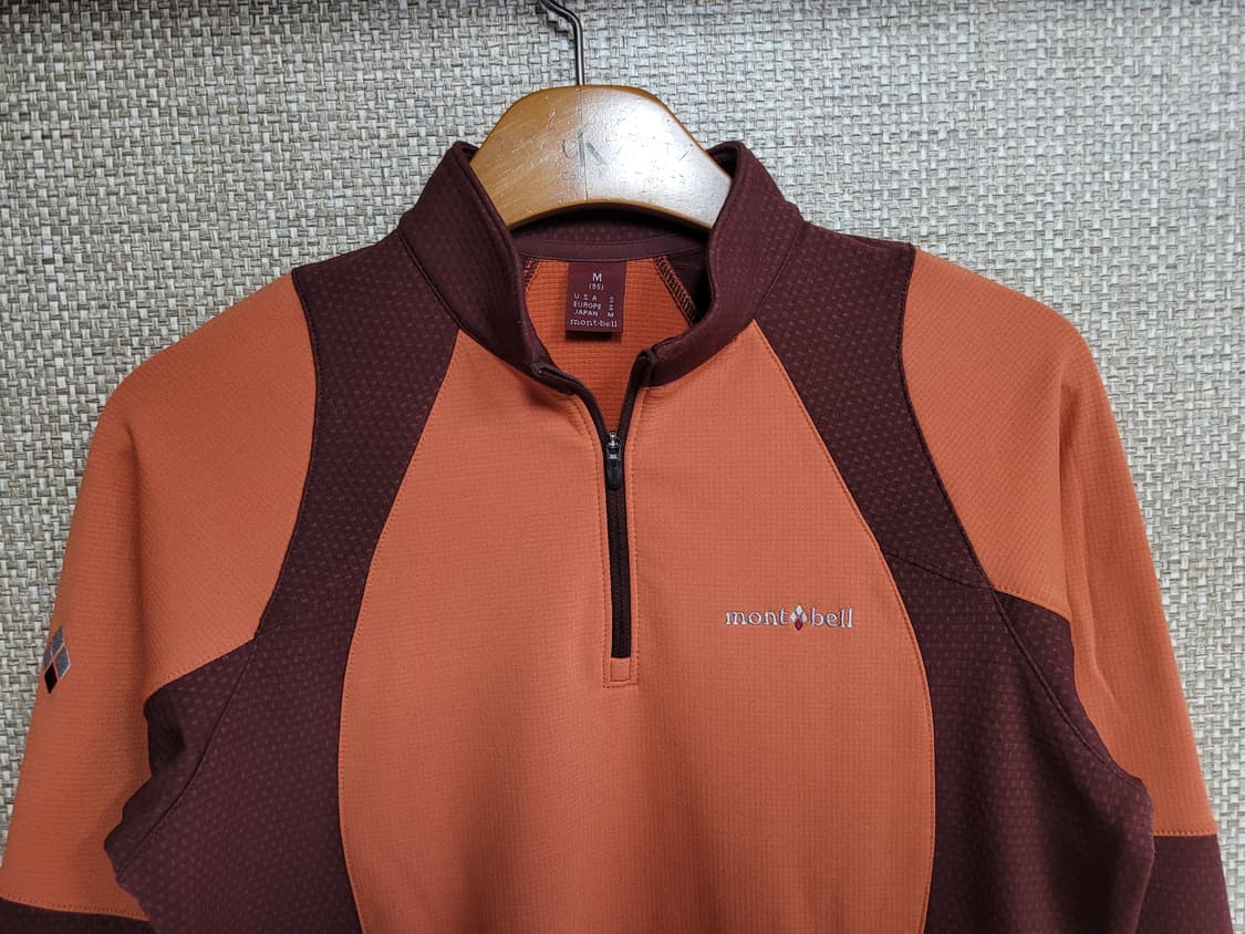 M 95사이즈 몽벨 집업 티셔츠 등산 아웃도어  상품이미지2