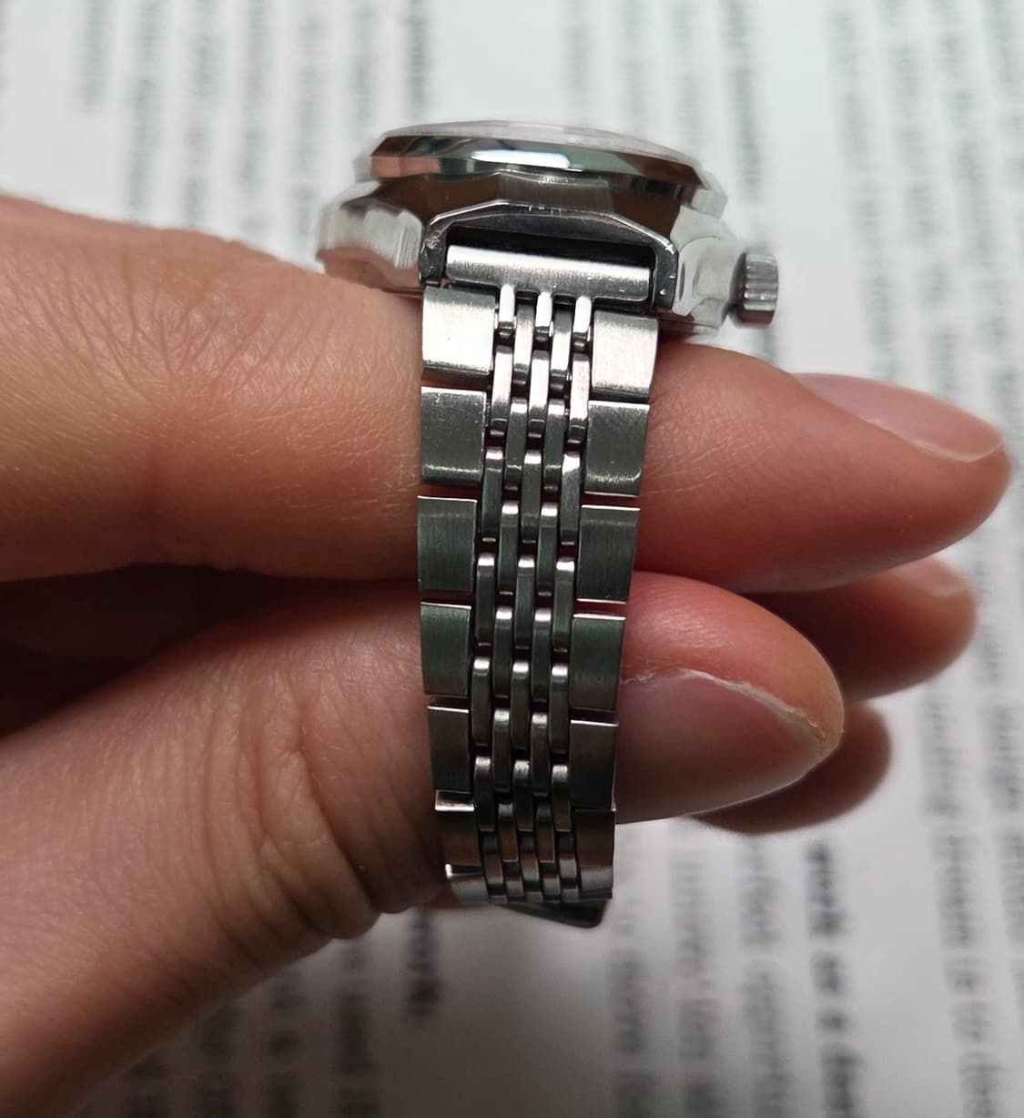 레어] 빈티지 시티즌 28800 하이비트 브라운판 컷유리 데이데이트 여성 상품이미지6