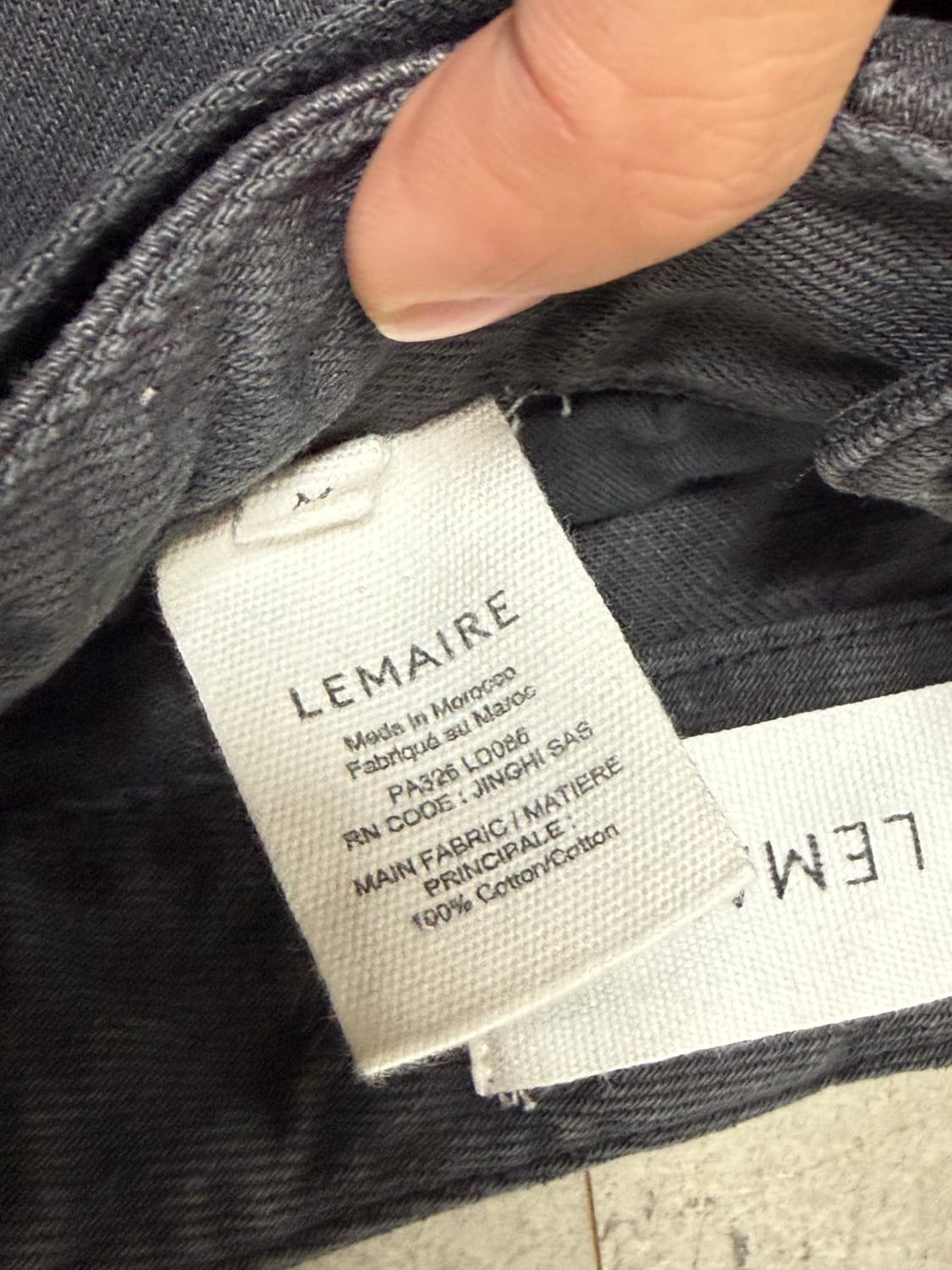 [M]르메르 트위스티드 벨티드팬츠 다크그레이 상품이미지4