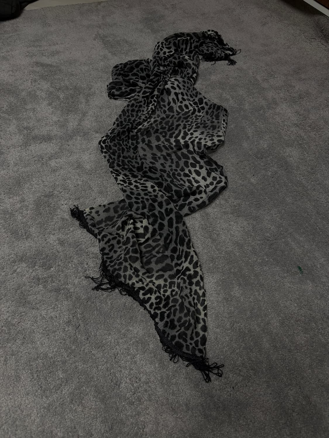 Vintage v-kei gothic punk scarf 상품이미지1