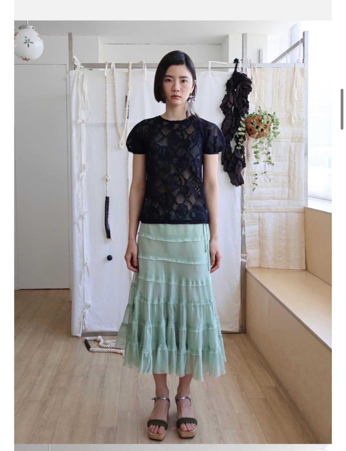 콜로신스 NORA SHIMMERING SKIRT  상품이미지2