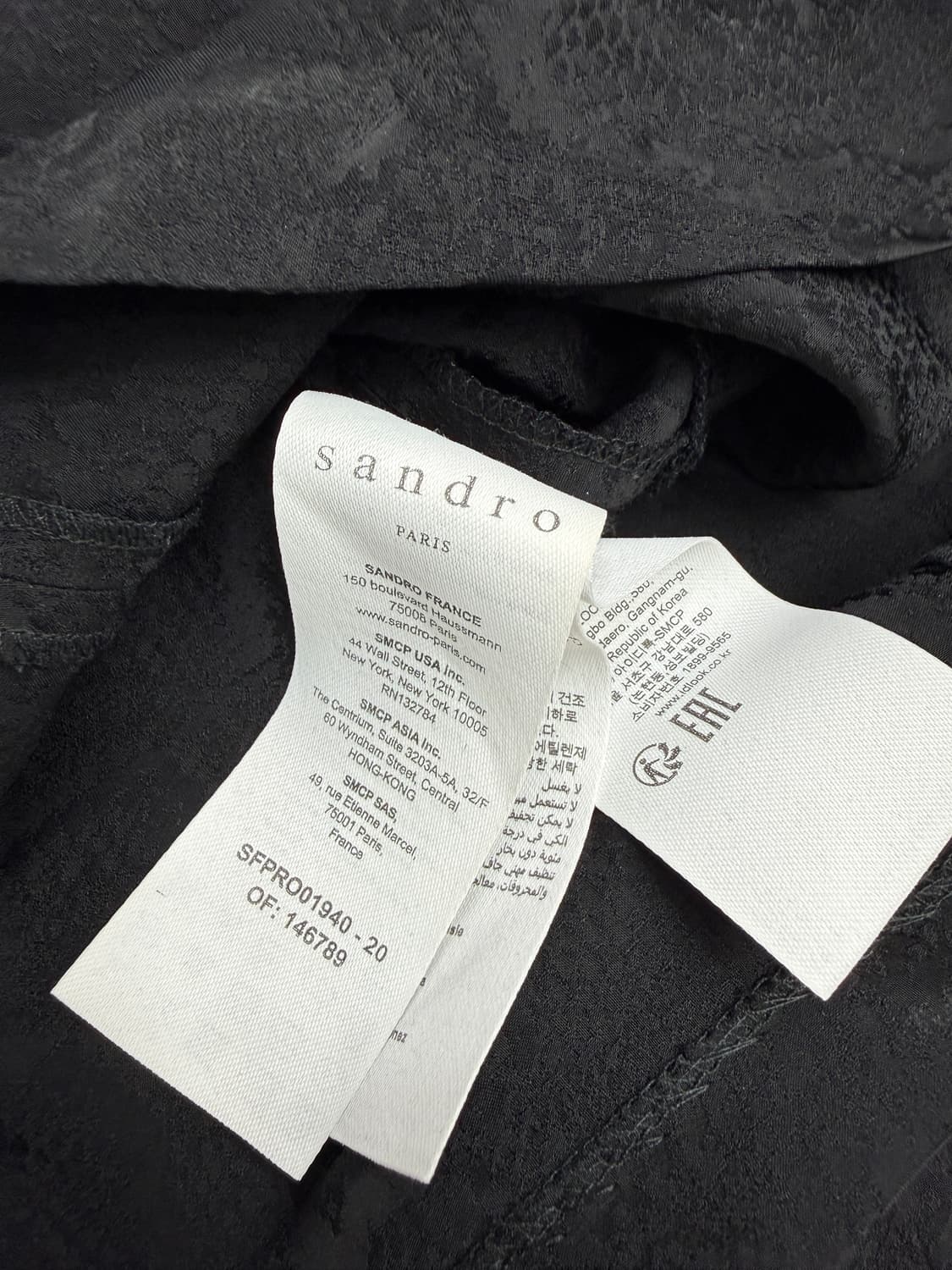 산드로 블랙 원피스 상품이미지4