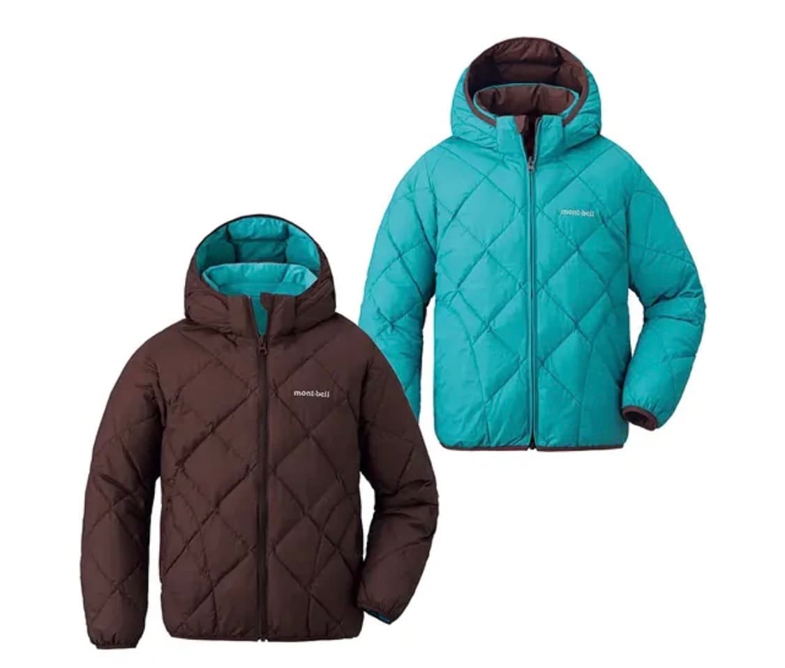 몽벨 리버시블 경량 패딩 키즈 140 새상품 상품이미지1