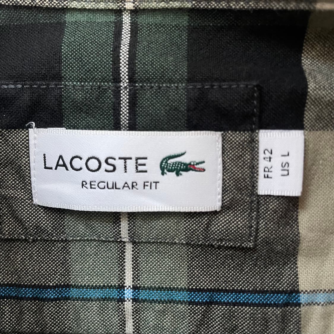 Lacoste  라코스테 신형 자수 체크셔츠 상품이미지4