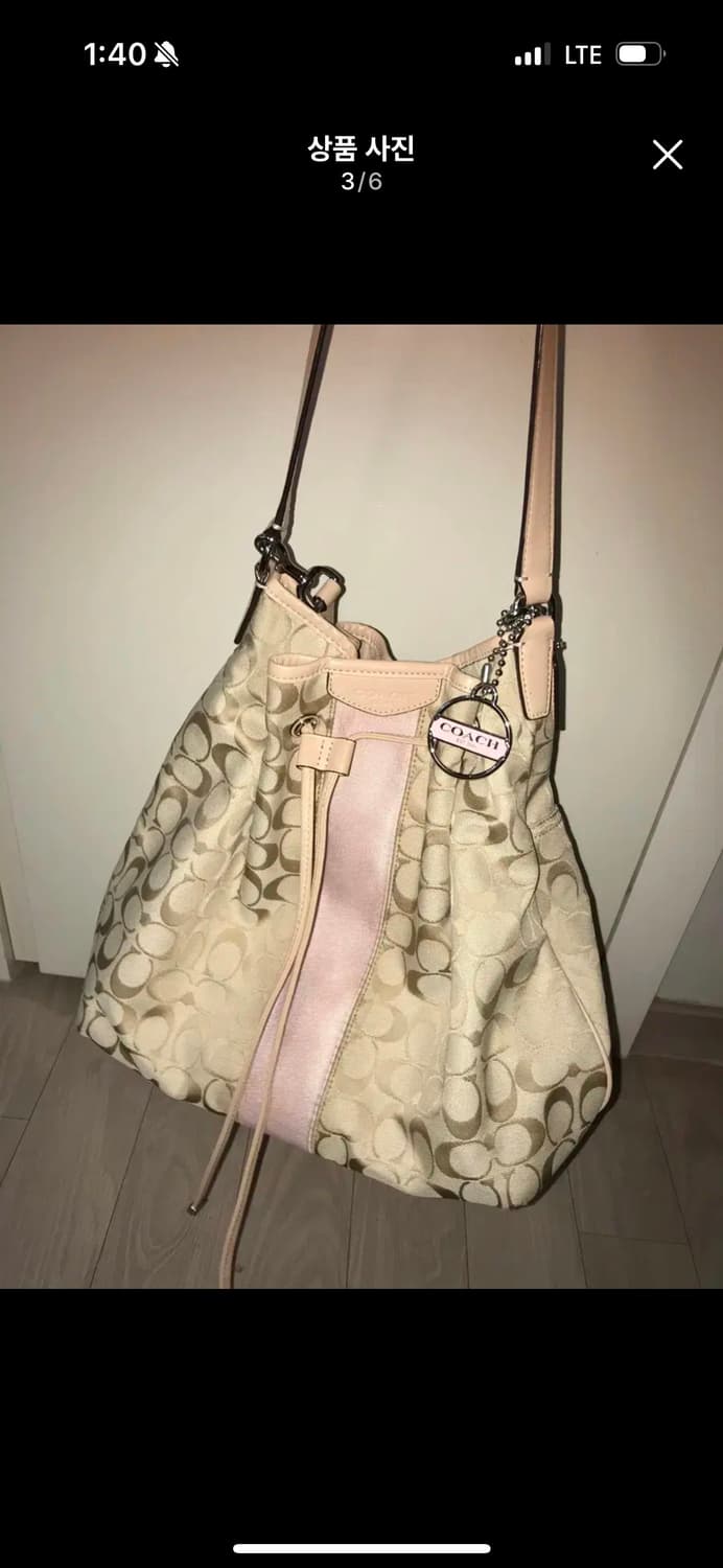 코치 핑크 갸루백 핀터깔  상품이미지2