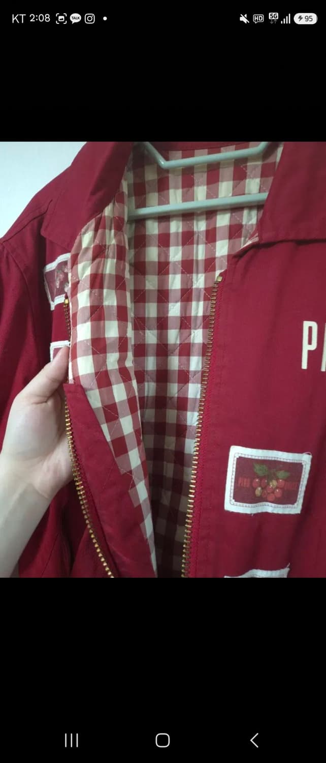핑크하우스(Pink House)와펜 자수 점퍼 모리걸 갸루 일본빈티지 상품이미지6