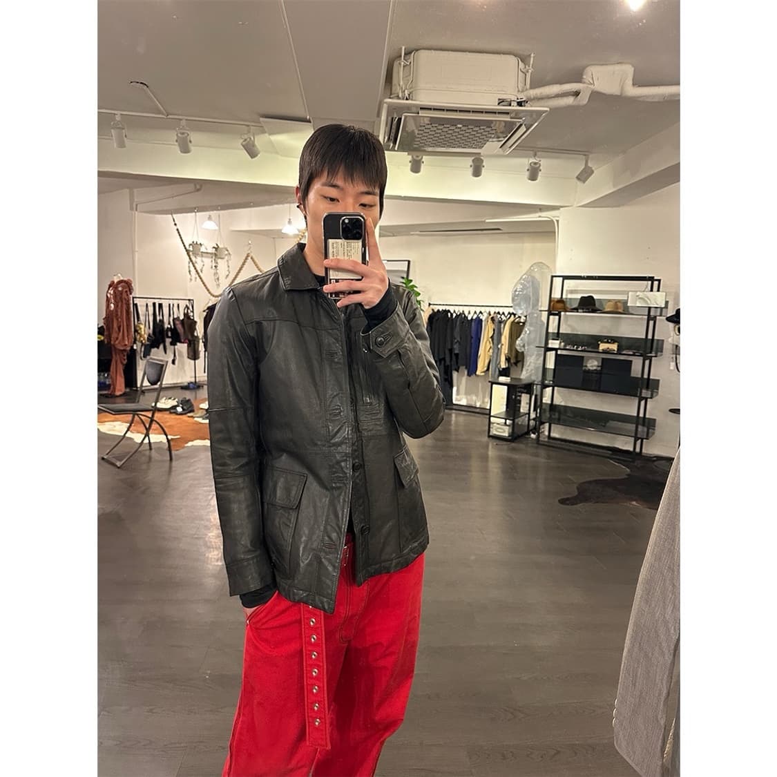 닐바렛 레더 자켓 상품이미지4