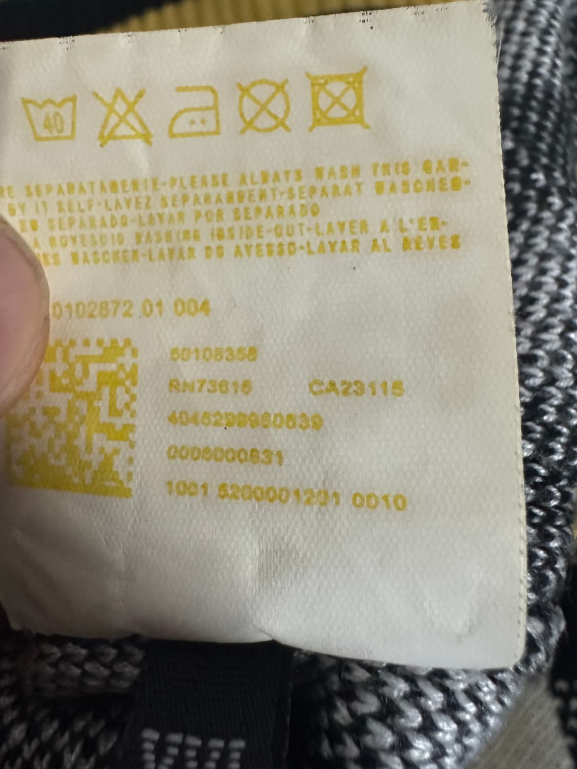 구찌 Gucci 커스텀 리메이크 자수 체크 니트 L 상품이미지5