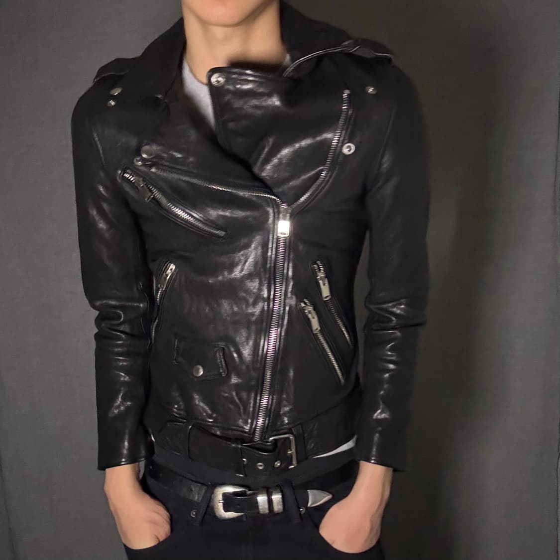 lamb skin leather jacket 상품이미지2