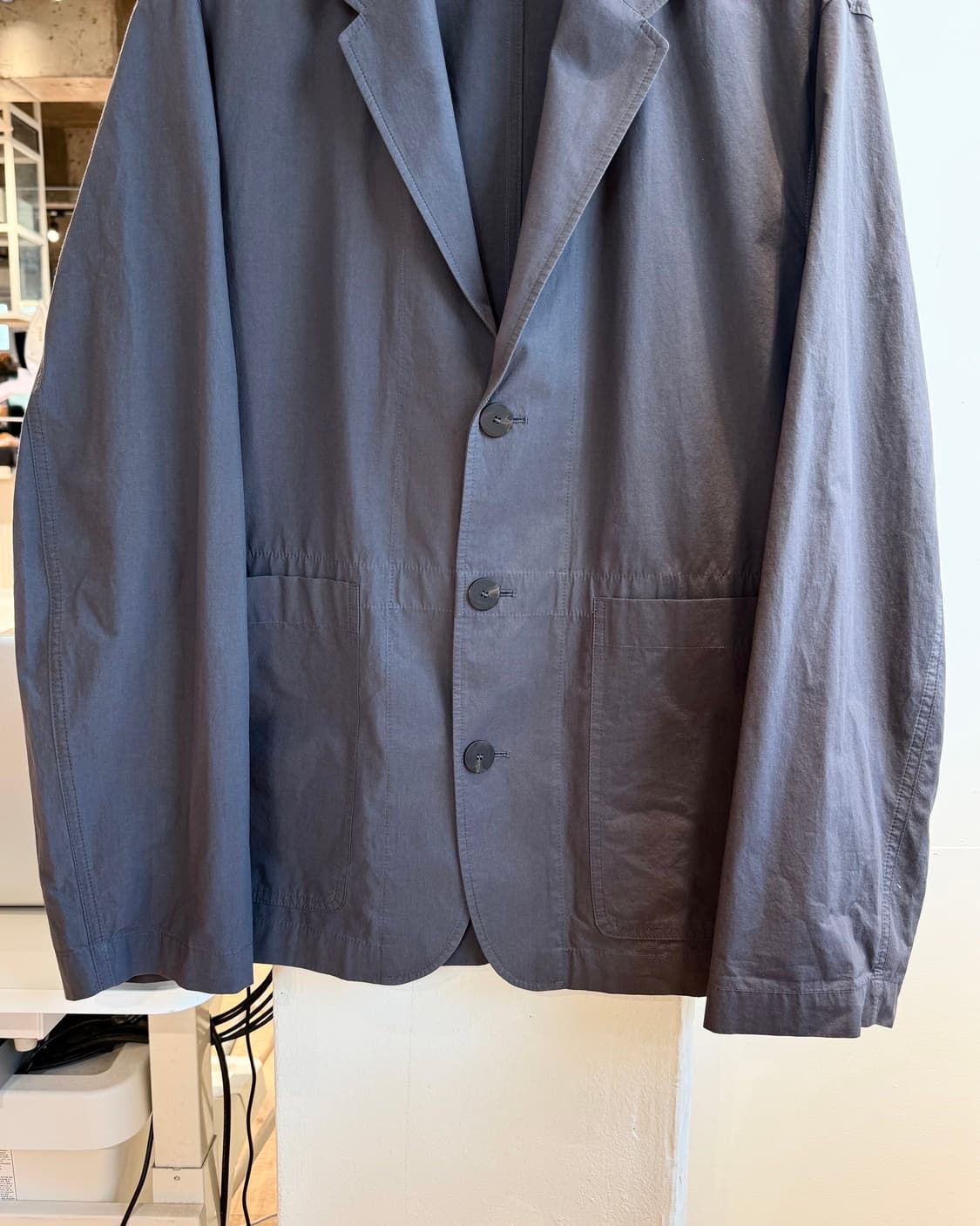 스튜디오 니콜슨 차콜 코튼 3b 블레이저 자켓  상품이미지6