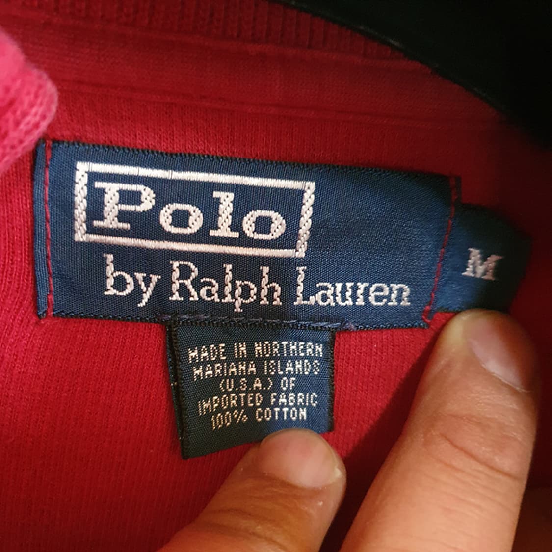 폴로 반집업 니트 M 상품이미지3