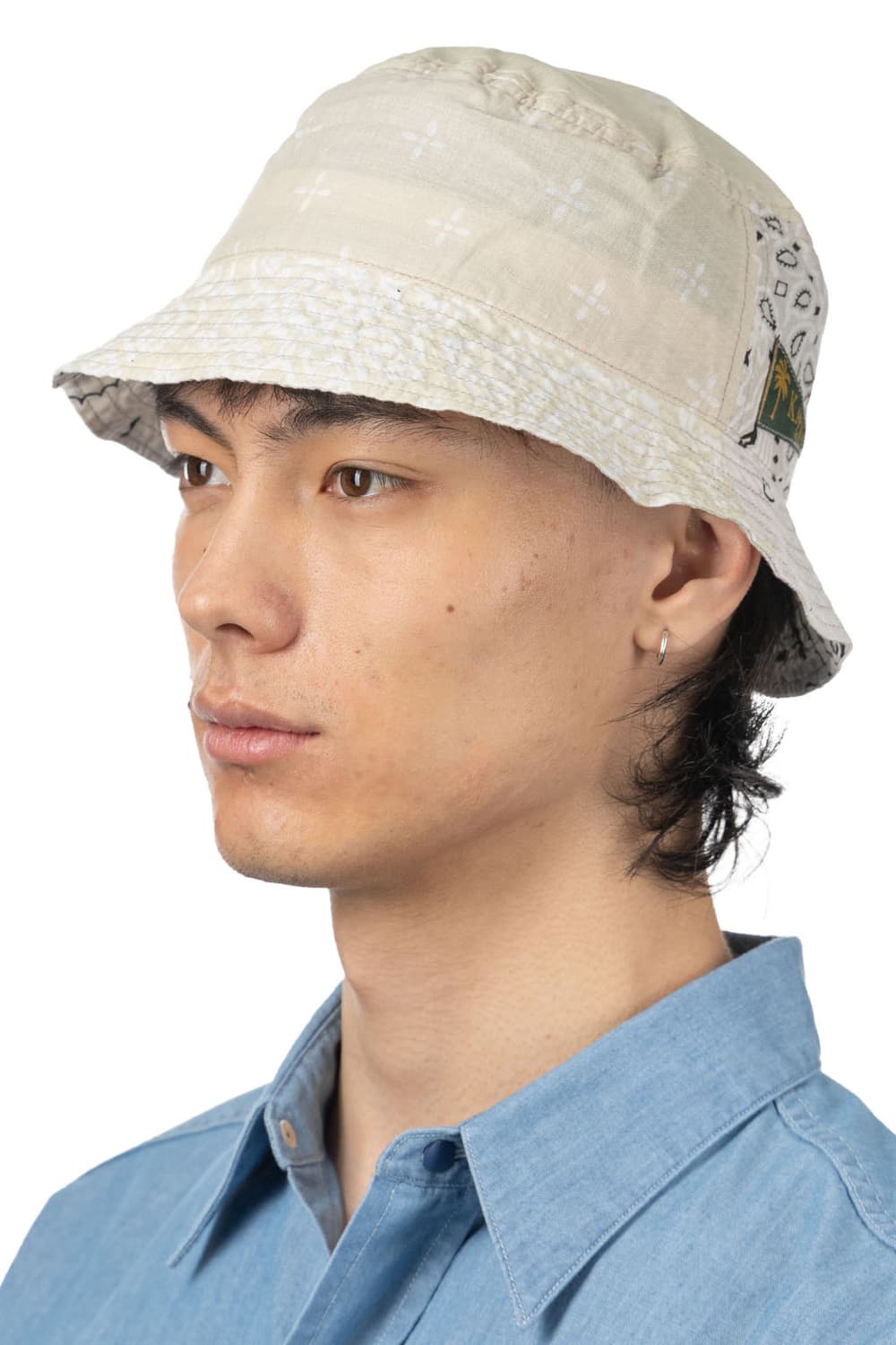 캐피탈 BANDANA PATCHWORK BUCKET HAT  상품이미지7