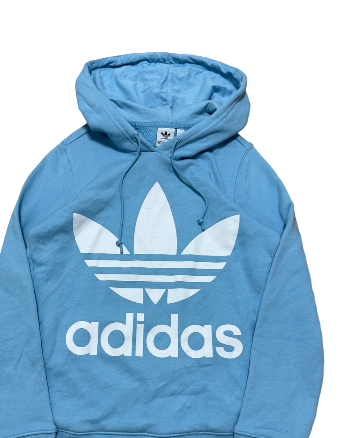 아디다스 트레포일 하늘색 후드티 상품이미지2