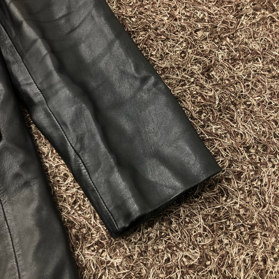 빈티지 양가죽 스티치 블레이저 레더 가죽 자켓 상품이미지3