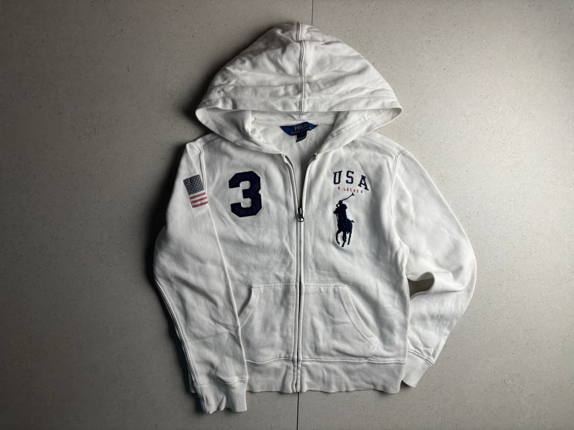 폴로 성조기 후드집업 상품이미지5