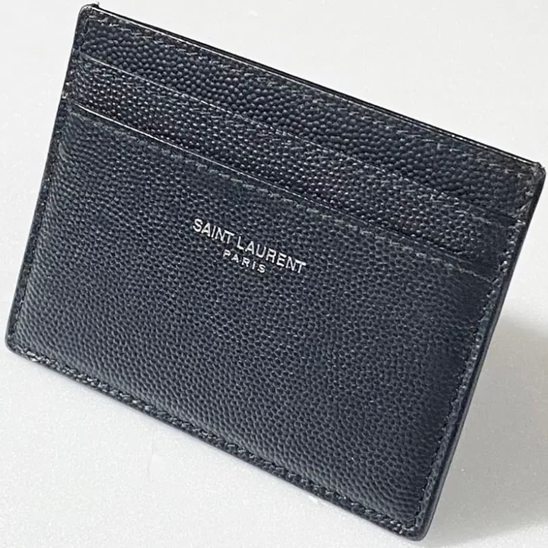 [정품] 생로랑 캐비어 소가죽 카드지갑 상품이미지1