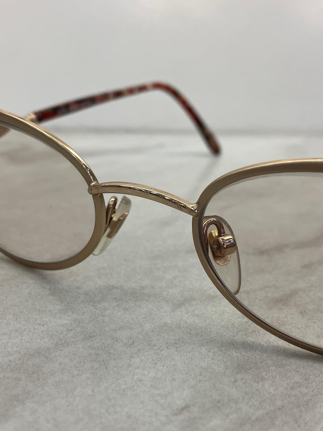 앤 마리 ANNE MARIE 엔틱 골드 오벌 볼드 라운드 메탈테 안경 상품이미지5