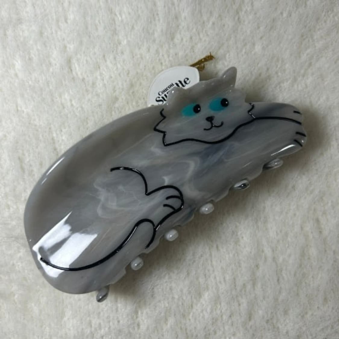 쿠쿠수제뜨 제니 착용 고양이 헤어클립 집게핀 상품이미지7