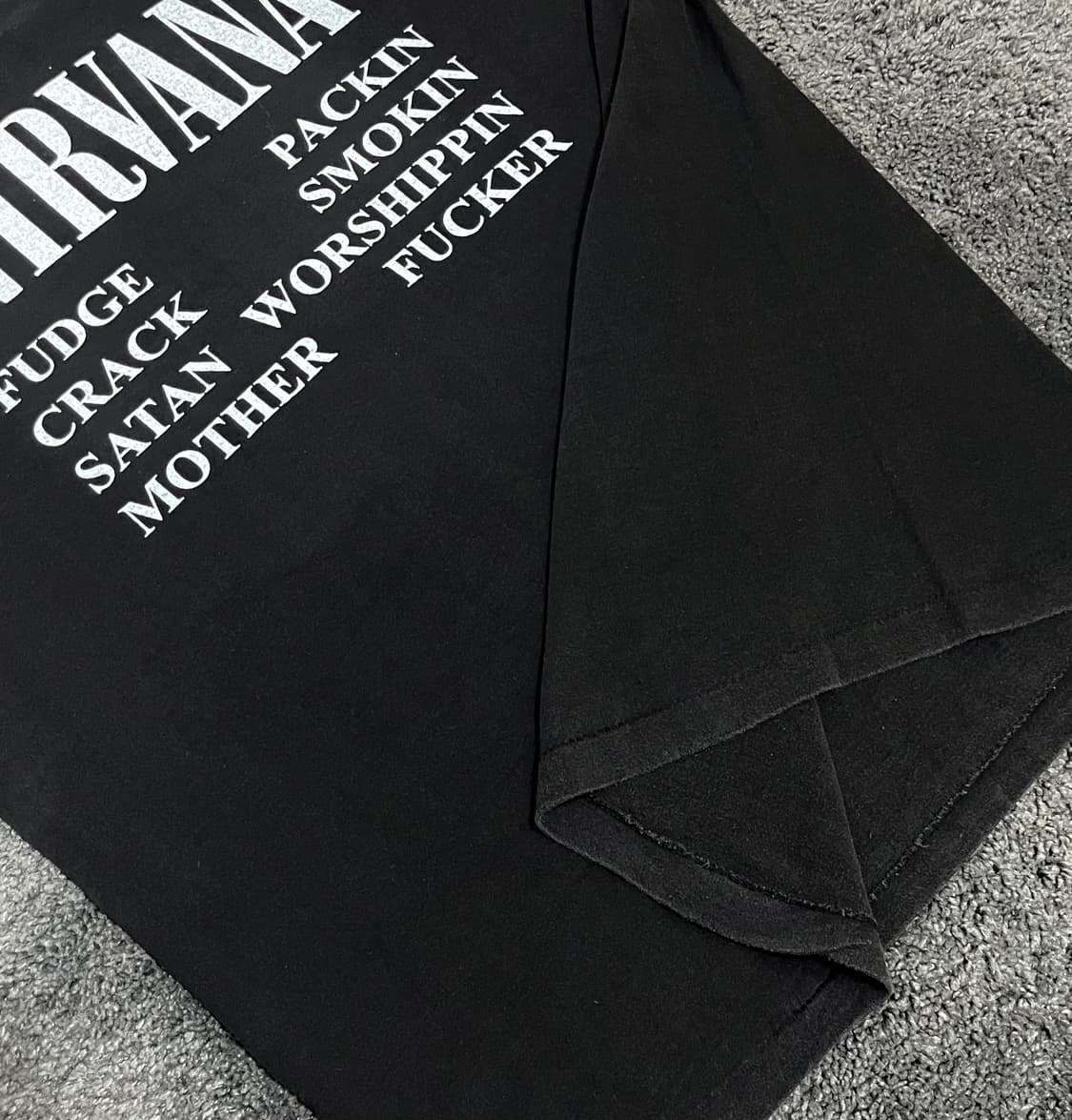 (rep) 빈티지 너바나 투어 티셔츠 상품이미지4