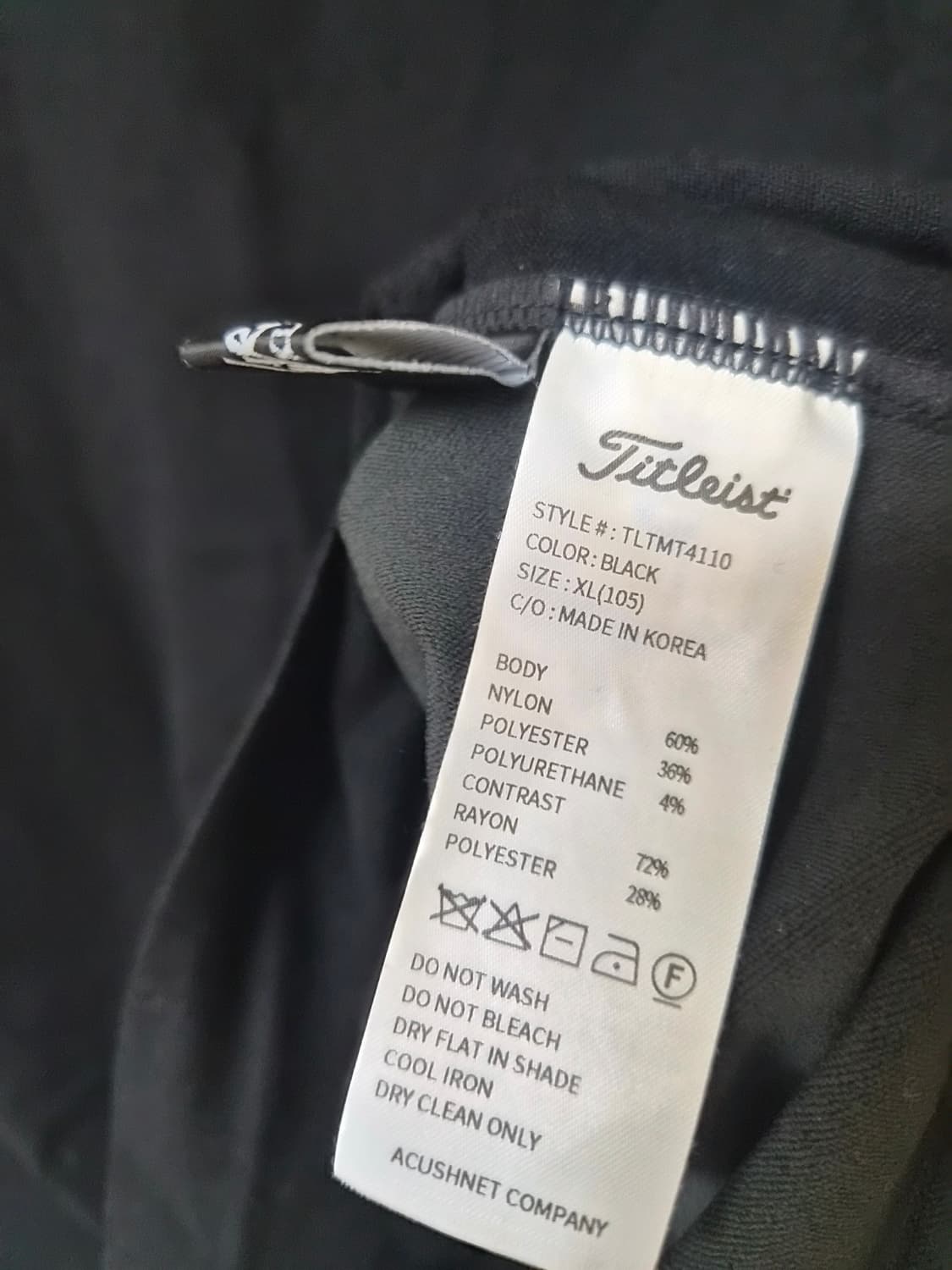 타이틀리스트 정품 남성티셔츠 100 상품이미지3