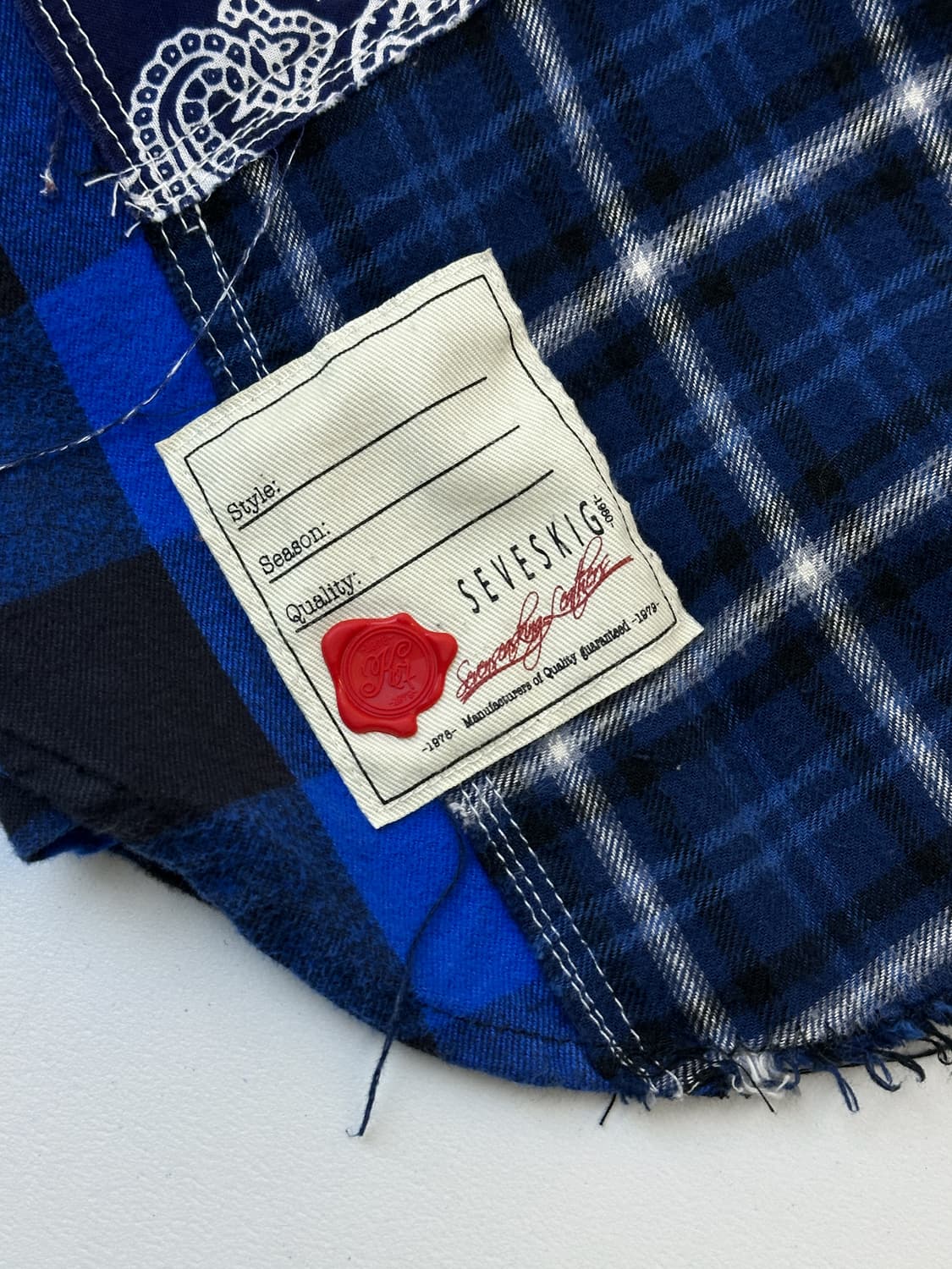 세브식 리메이크 플란넬 체크 셔츠 상품이미지4