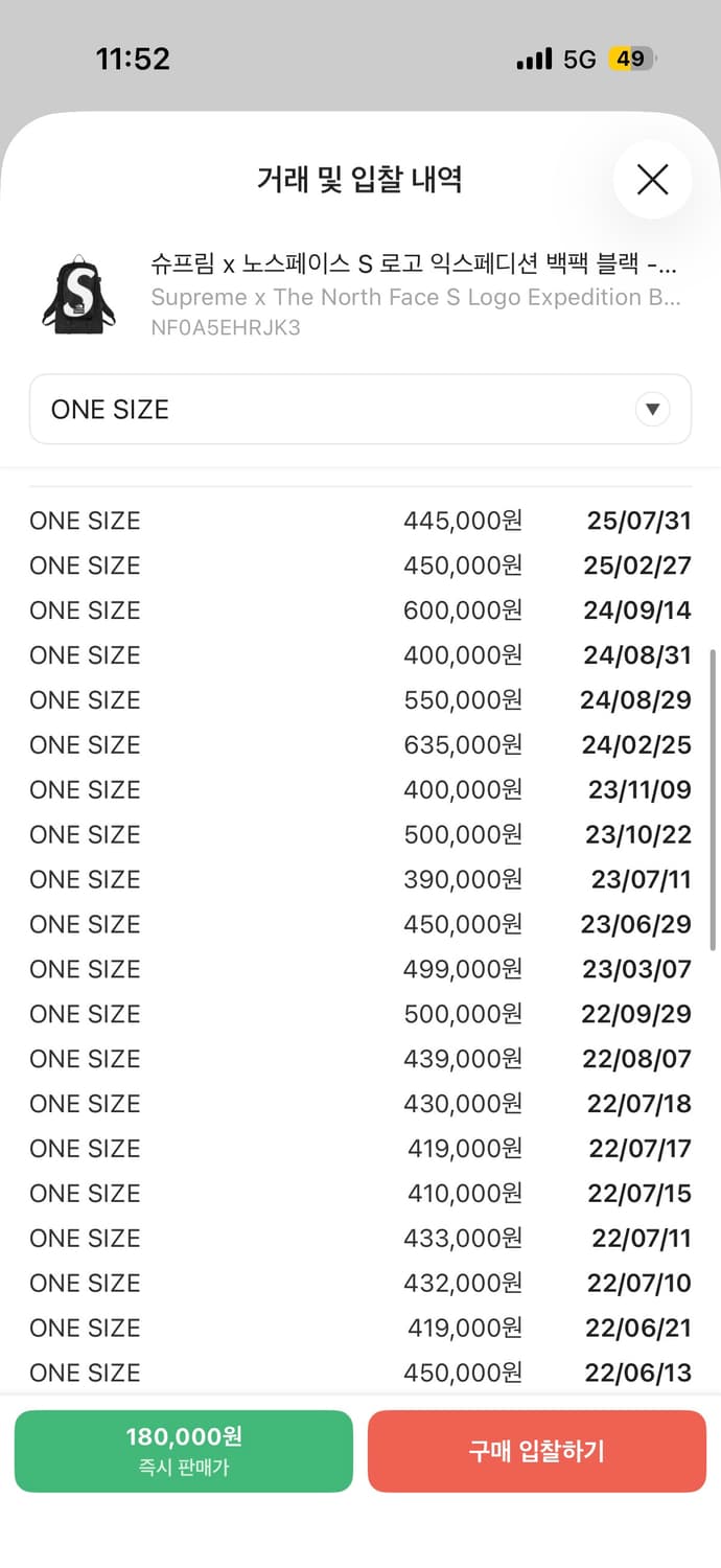 슈프림 노스페이스 백팩 상품이미지2