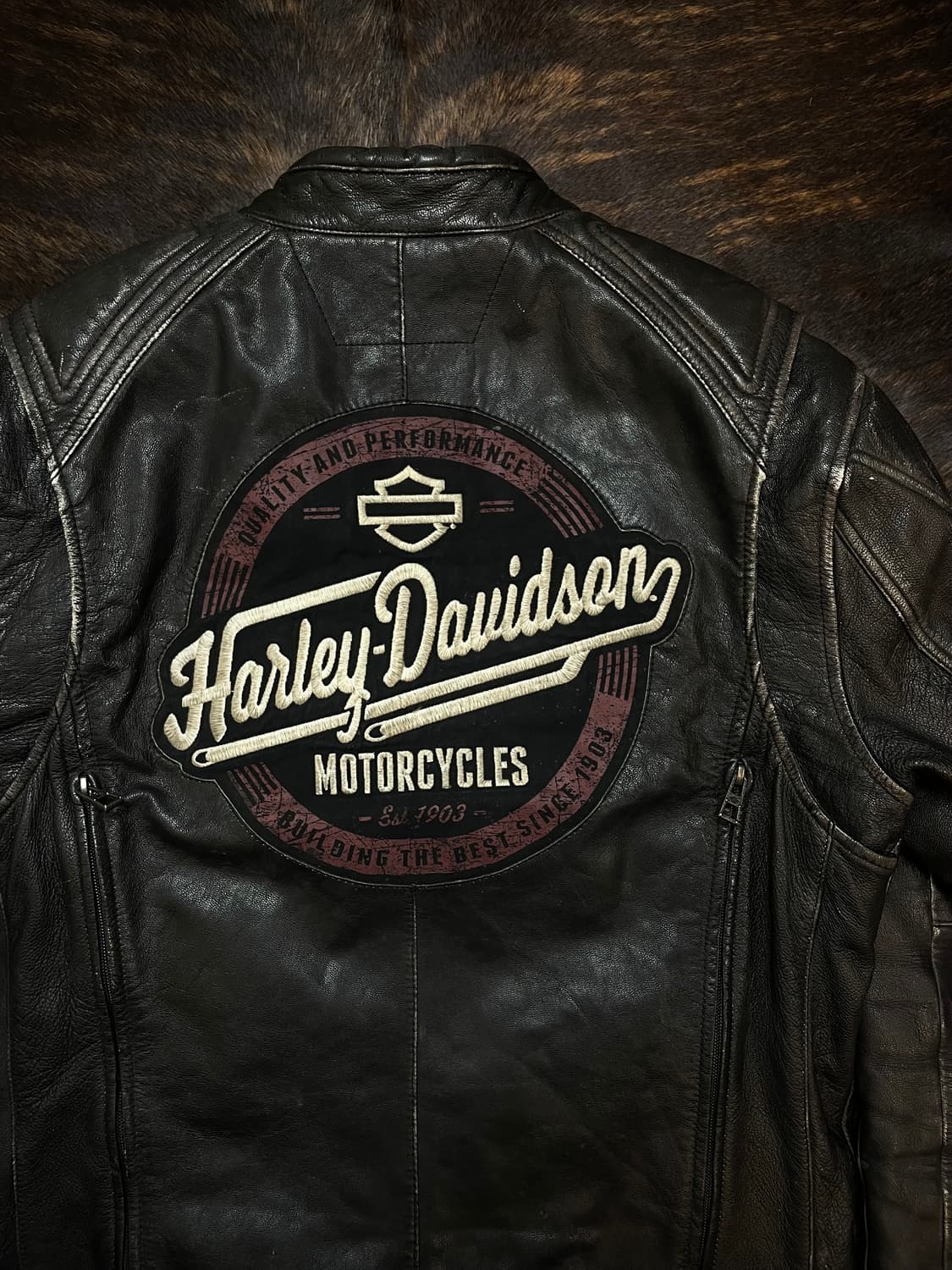 할리데이비슨 소가죽 레더자켓 상품이미지4