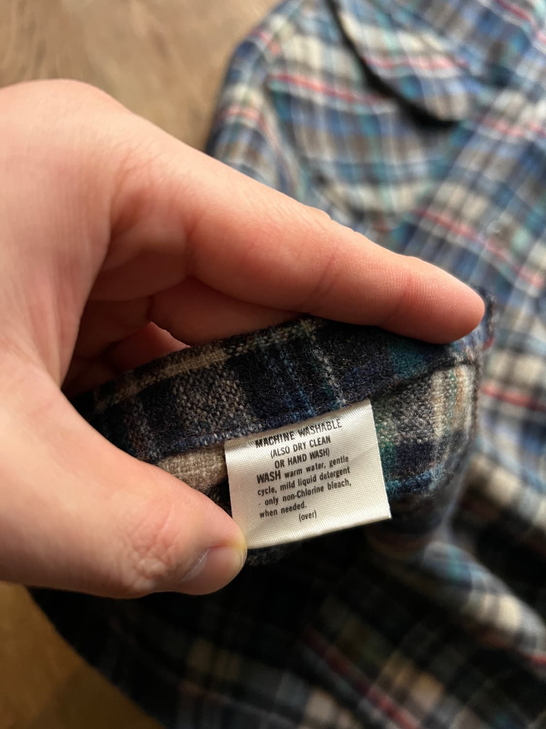 [M]펜들턴 Made in USA 퓨어 버진 울 타탄체크 셔츠 상품이미지5