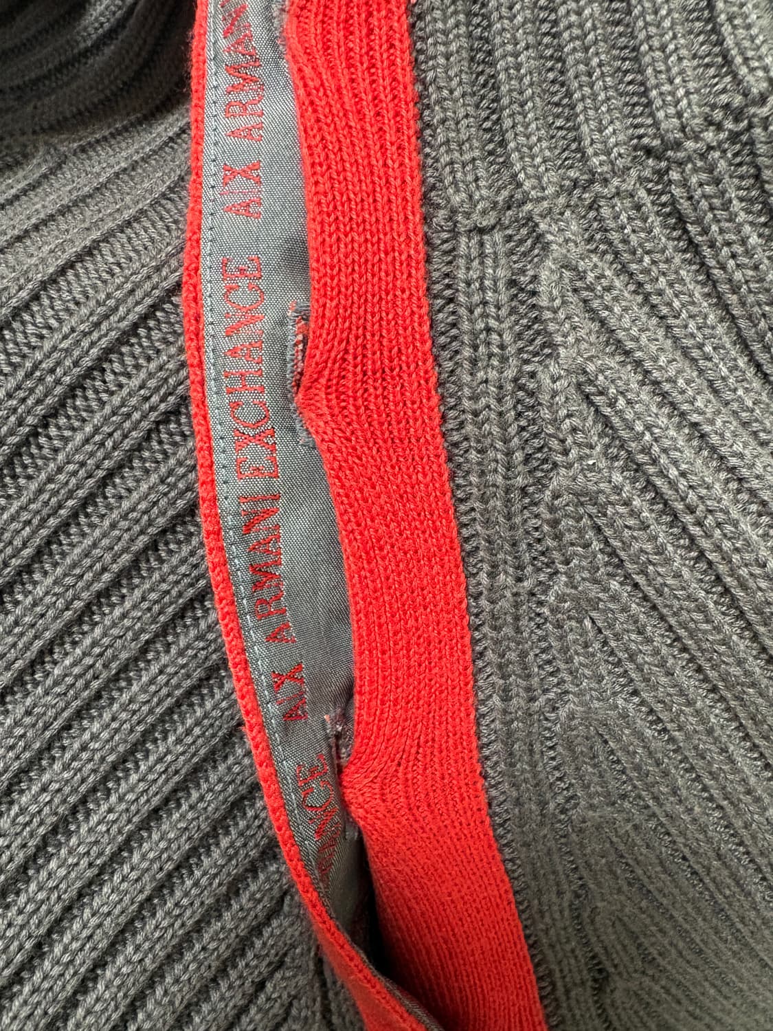 [S] 아르마니 익스체인지 레드 라인 니트 상품이미지3