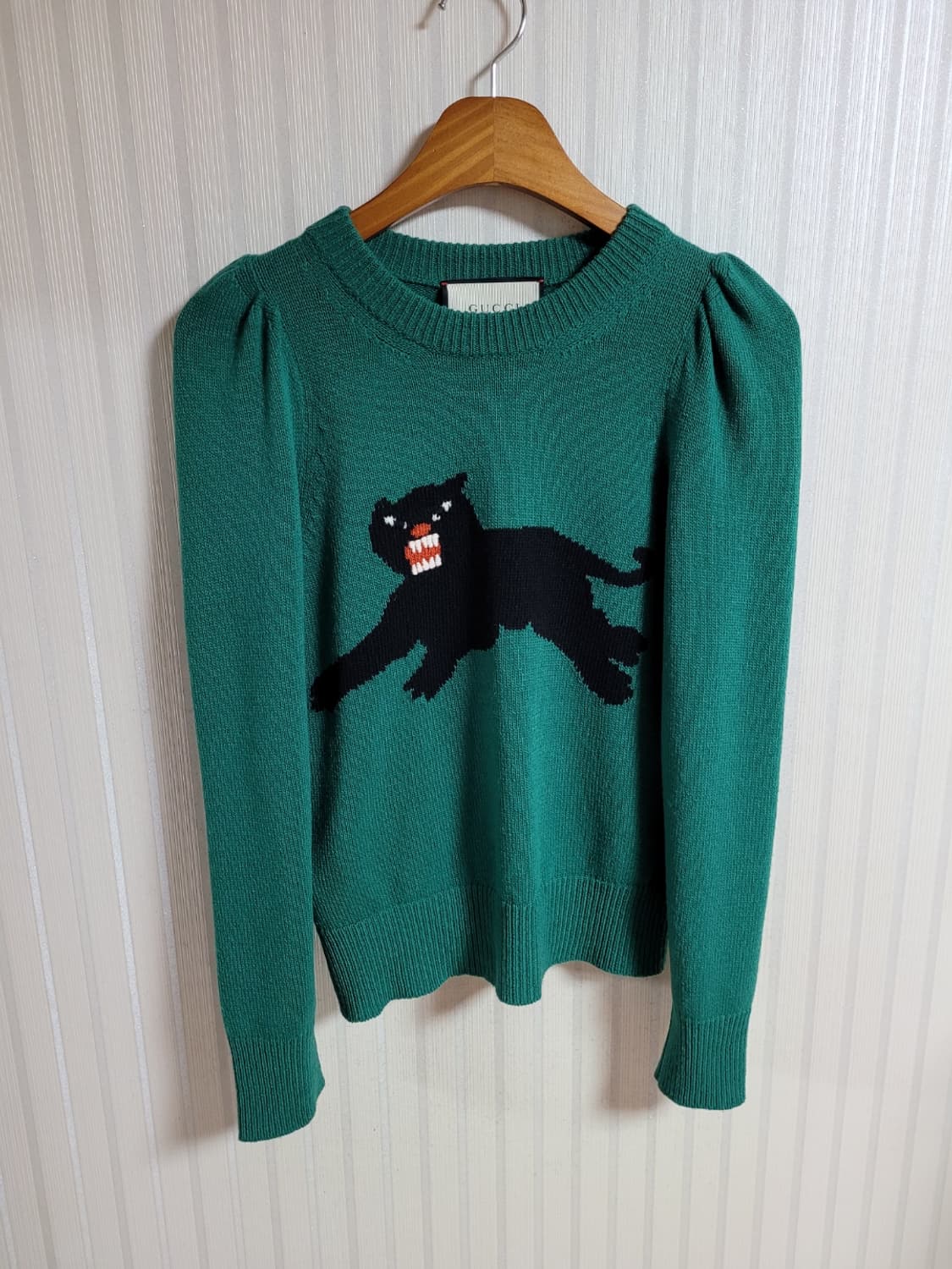 [S] 구찌 그린 흑표범 여성 니트 상품이미지1