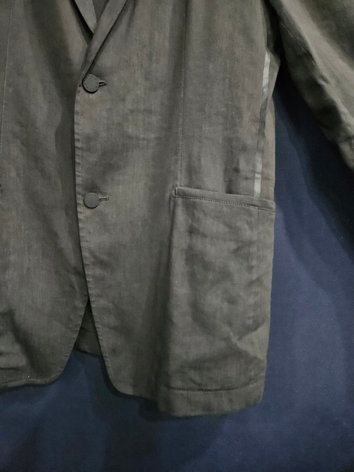 랑방 다크그레이 남성 슬림핏 100~105 마혼방 정장자켓  상품이미지6