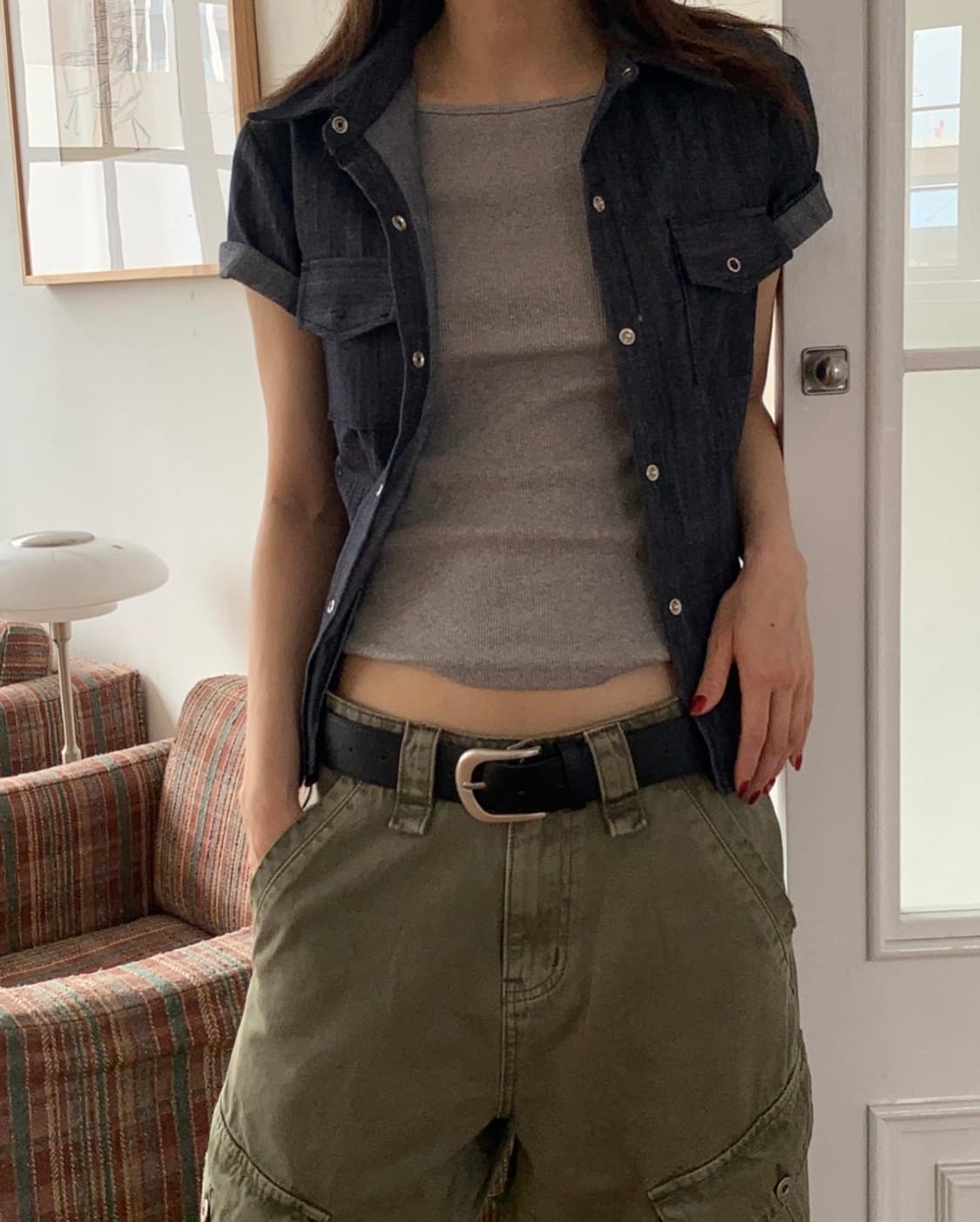 릿킴 카고바지 DEEP DYEING CARGO TROUSER 상품이미지2