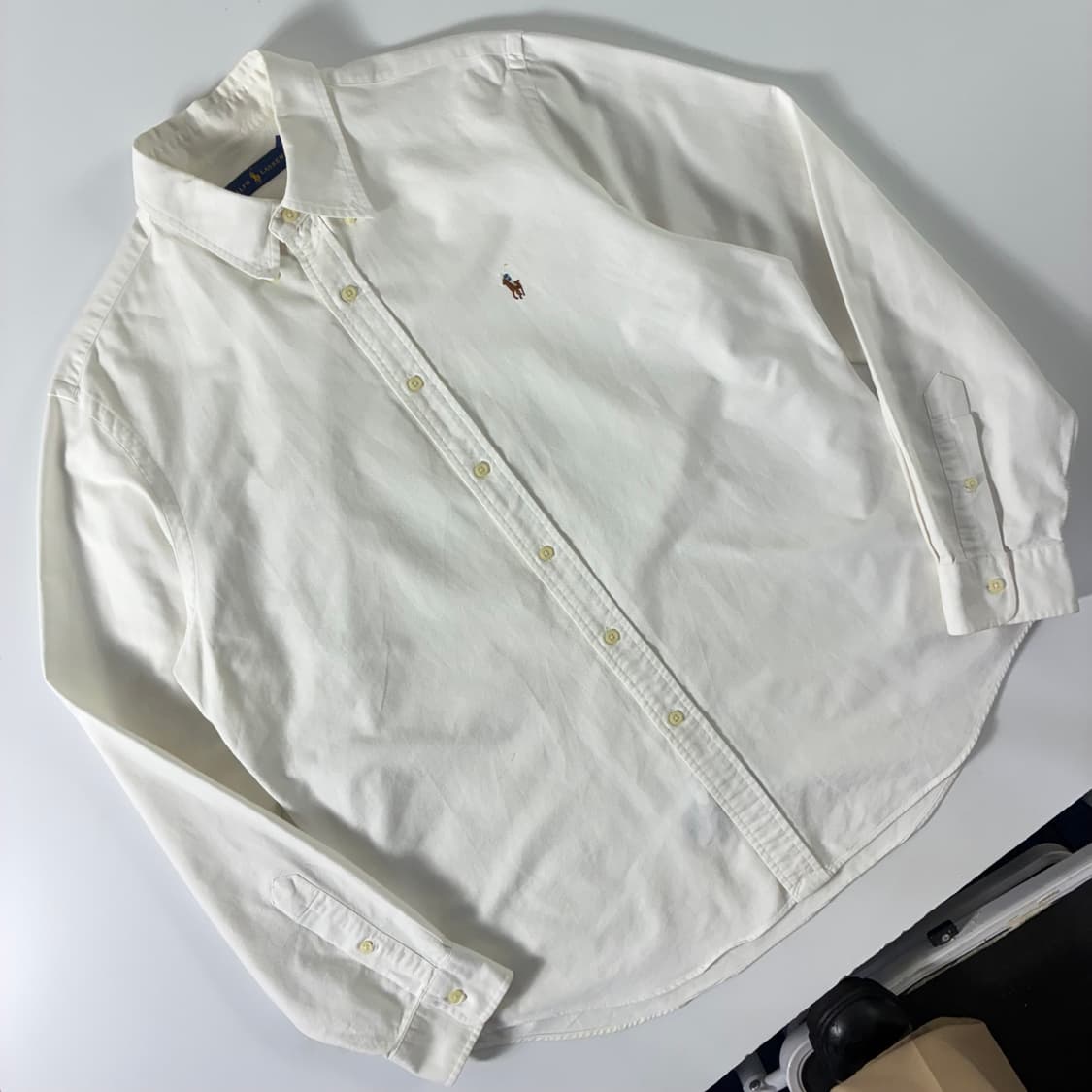 Polo  폴로 랄프로렌 자수 코튼 화이트 옥스퍼드 셔츠  상품이미지2