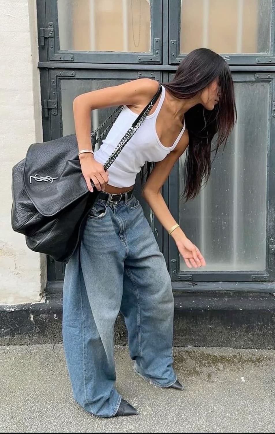 25Damaged Washing Wide Denim 상품이미지1