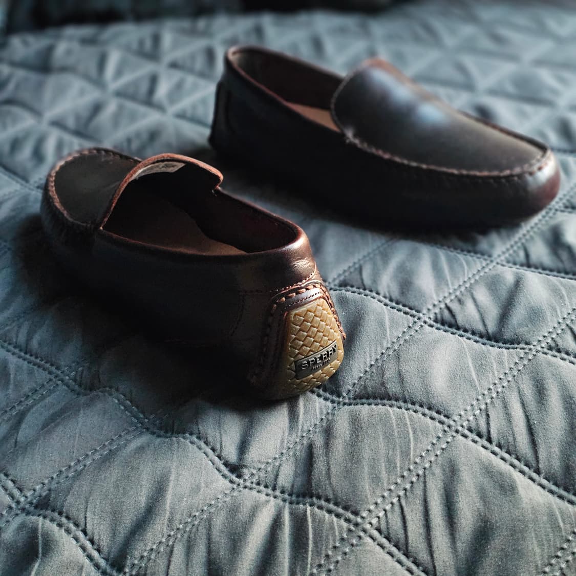 새제품275)스페리 100%레더 로퍼 구두 드라이빙슈즈 다멘포트 브라운 상품이미지6