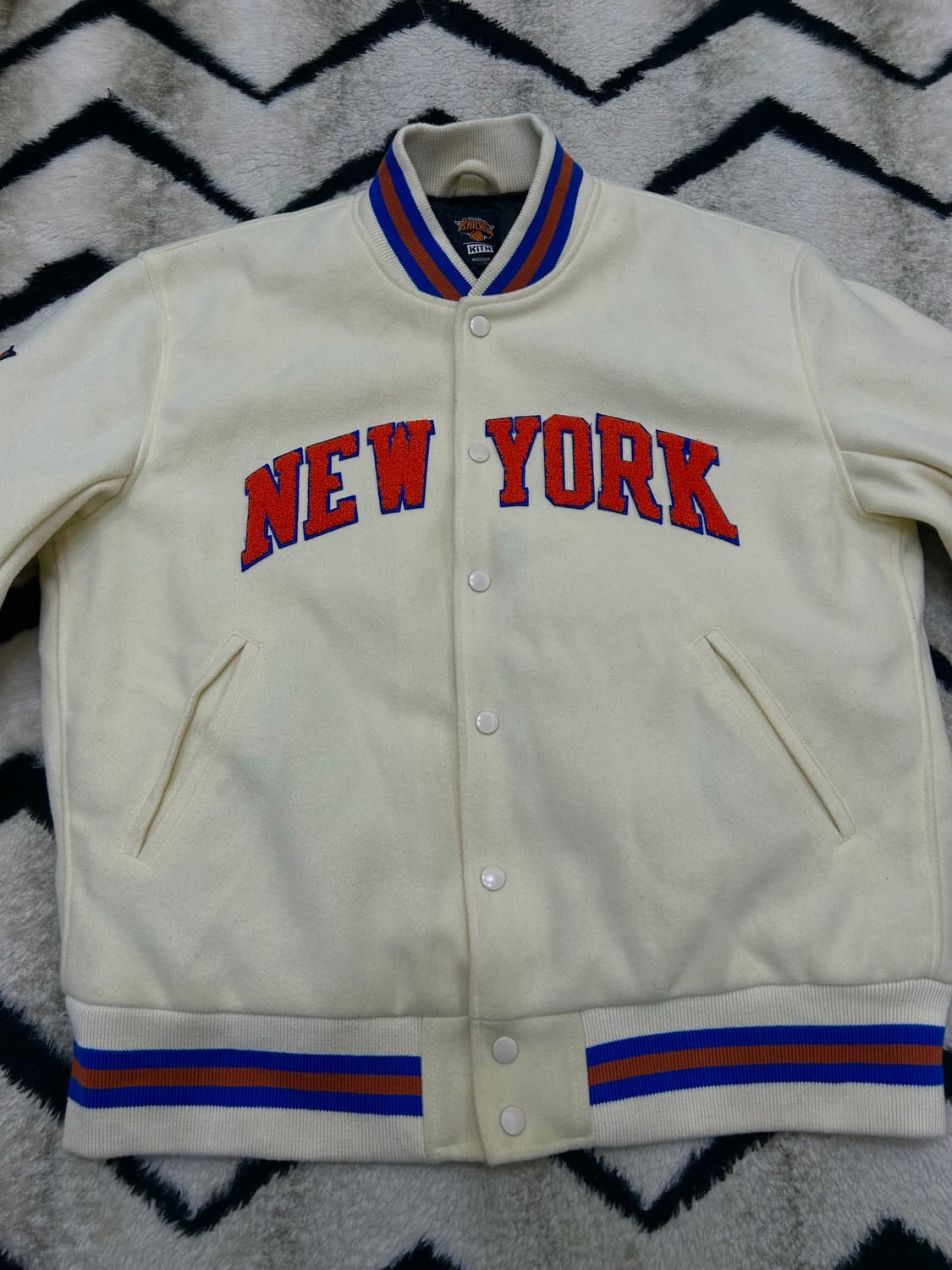 [L]21s키스x뉴욕닉스 바시티/크림 상품이미지1