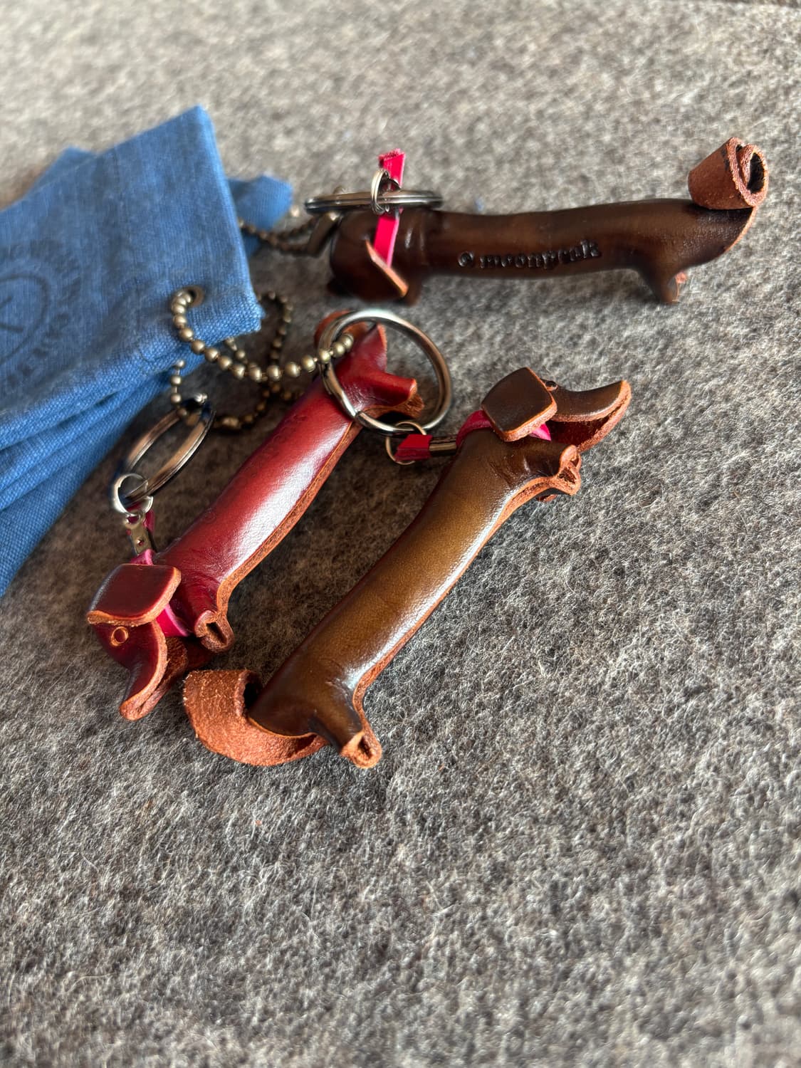 닥스훈트 가죽 키링 상품이미지5