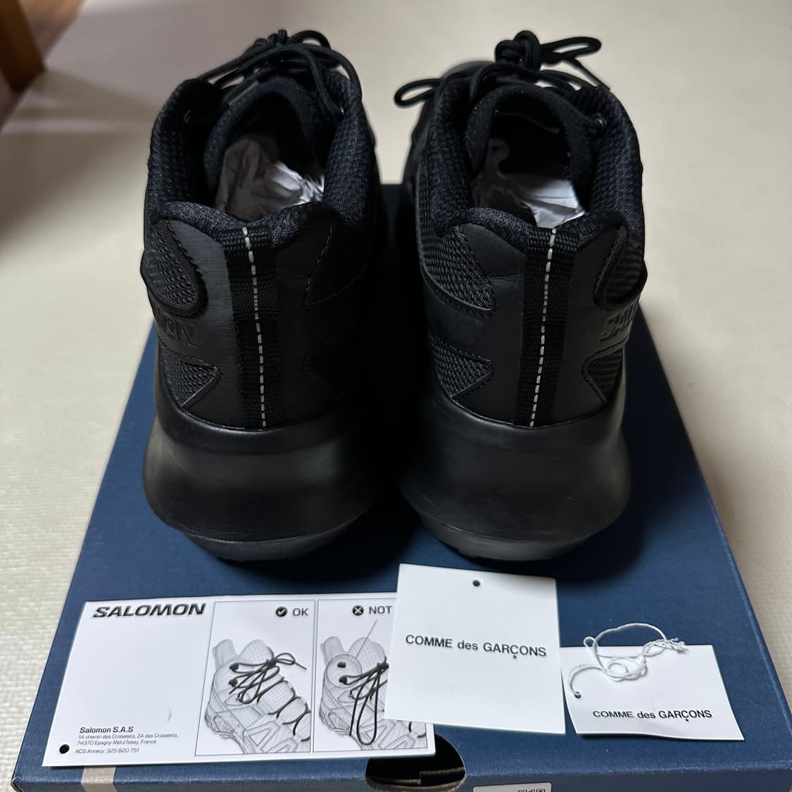 살로몬 x 꼼데 가르송 XT-6 익스팬스 플랫폼 블랙 255 상품이미지4