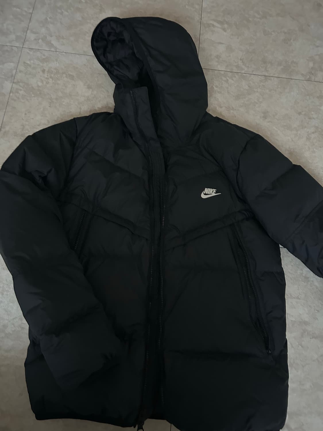나이키 스폼핏 윈드러너 패딩 블랙 s 상품이미지1