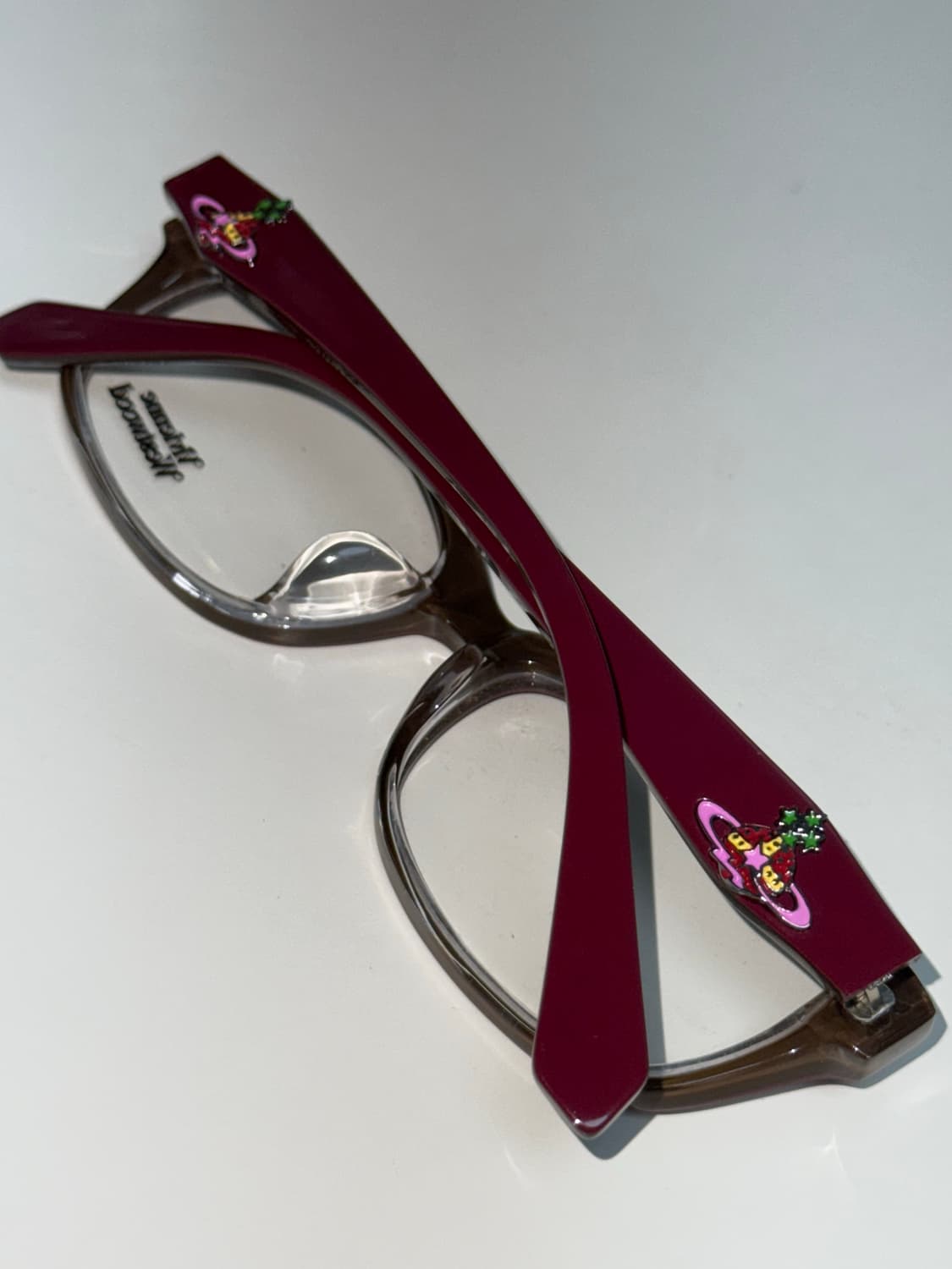 정품 비비안웨스트우드 버건디 안경  주얼리목걸이가방 상품이미지4