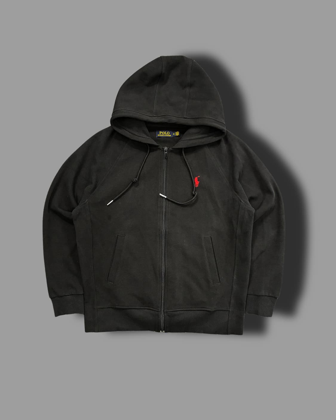 폴로 랄프로렌 니트 블랙 후드집업 M 상품이미지4