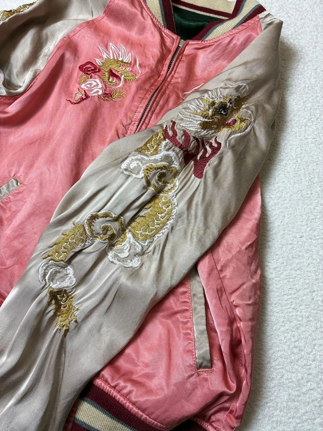 휴스턴 00's 재팬 리버시블 자수 크롭 스카잔 자켓 PN6360    상품이미지3