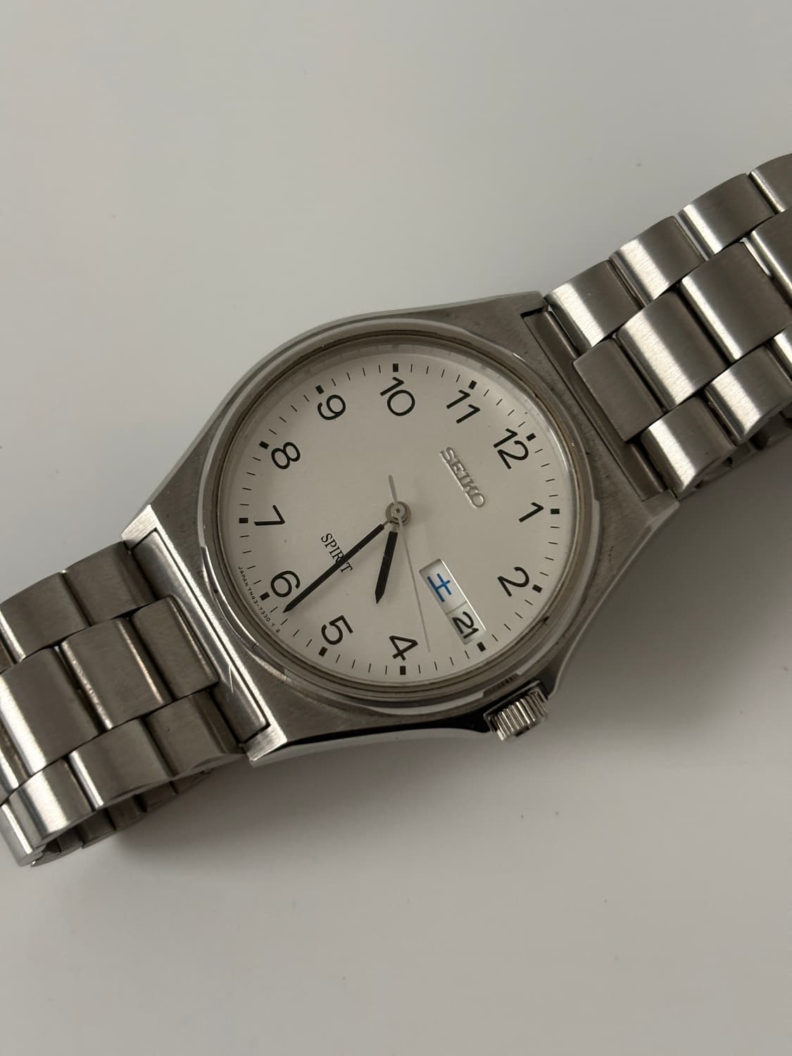 세이코 1990년대 Spirit 아라빅 인덱스 실버 쿼츠 남성 상품이미지4