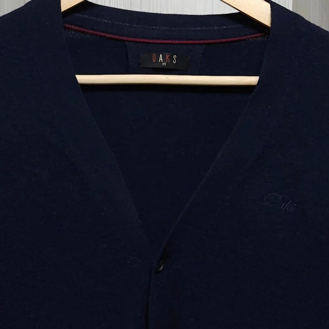 95)DAKS 닥스 가디건 네이비 울100% 상품이미지3