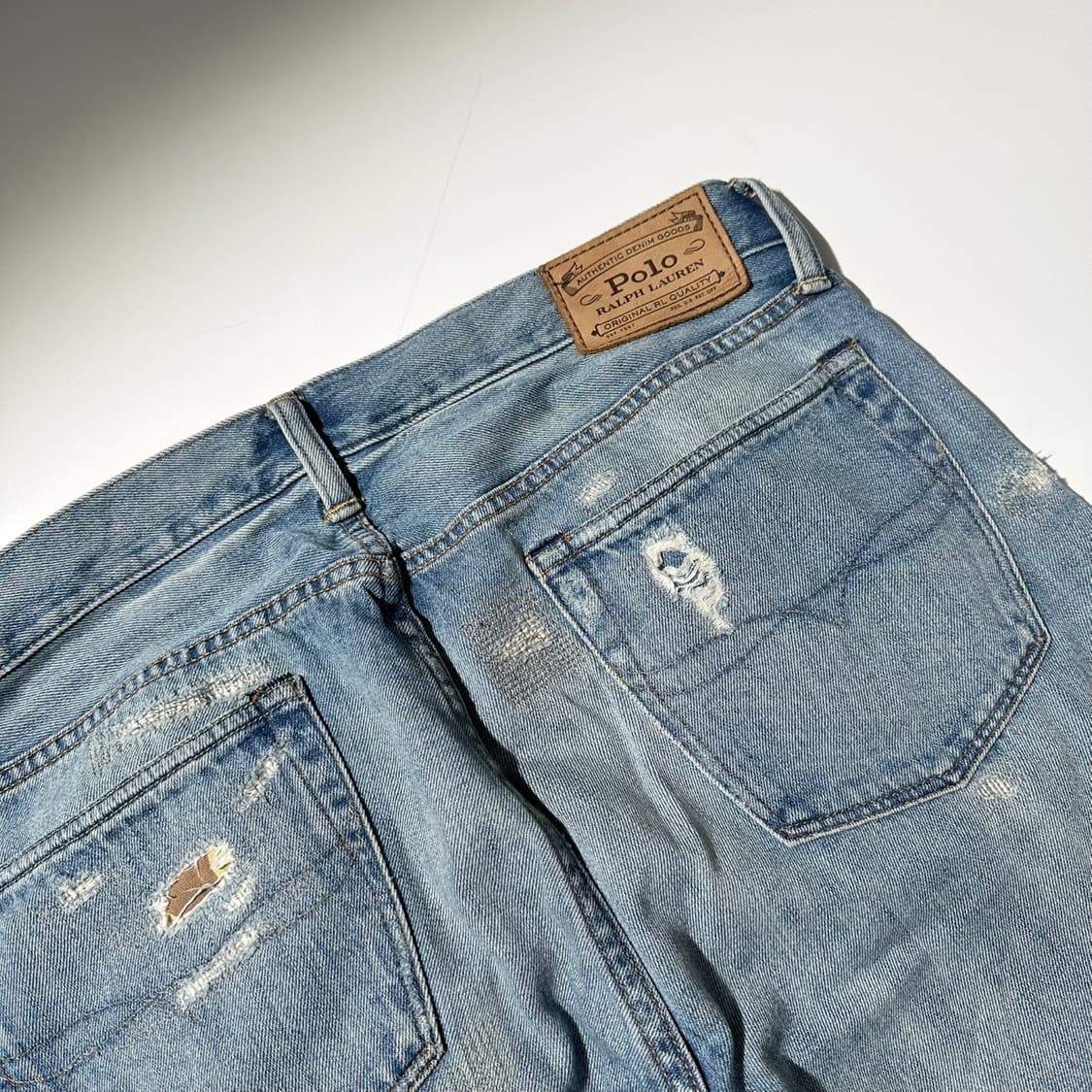 폴로 랄프로렌 카모 패치 디스트로이드 설리반 슬림핏 데님 팬츠 상품이미지6