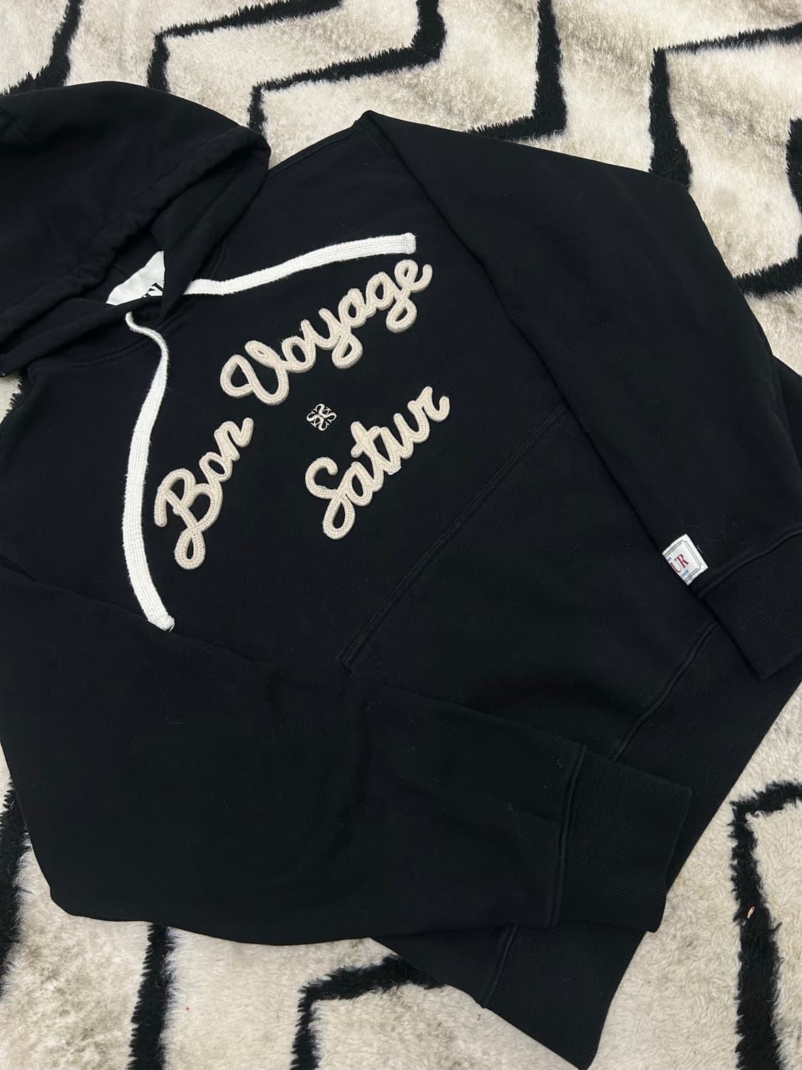 [S]세터 본 보야지 스펠아웃 후드/블랙 상품이미지2