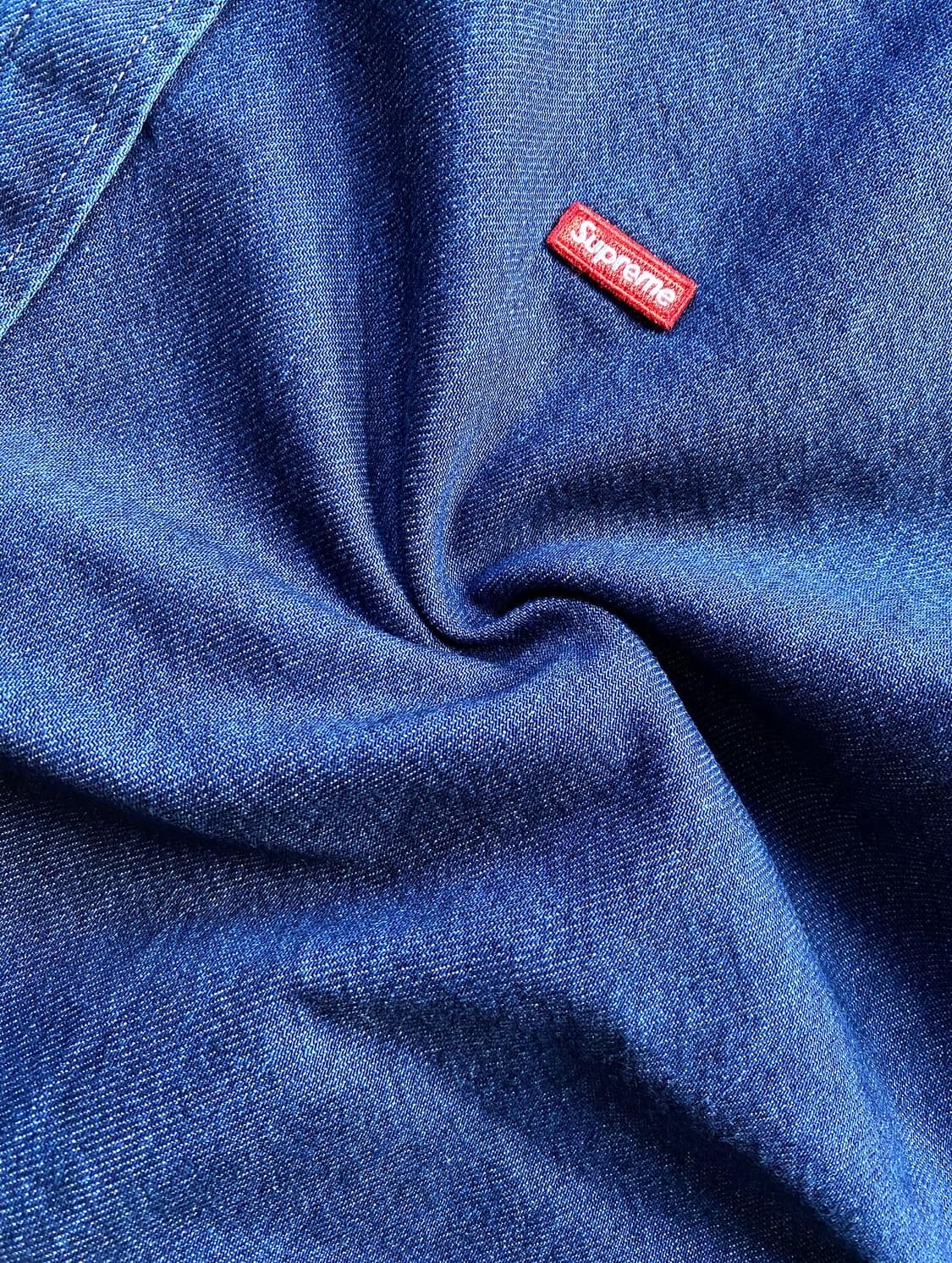 [L,XL] 슈프림 스몰 박스 데님 셔츠 인디고 - 25FW 상품이미지8