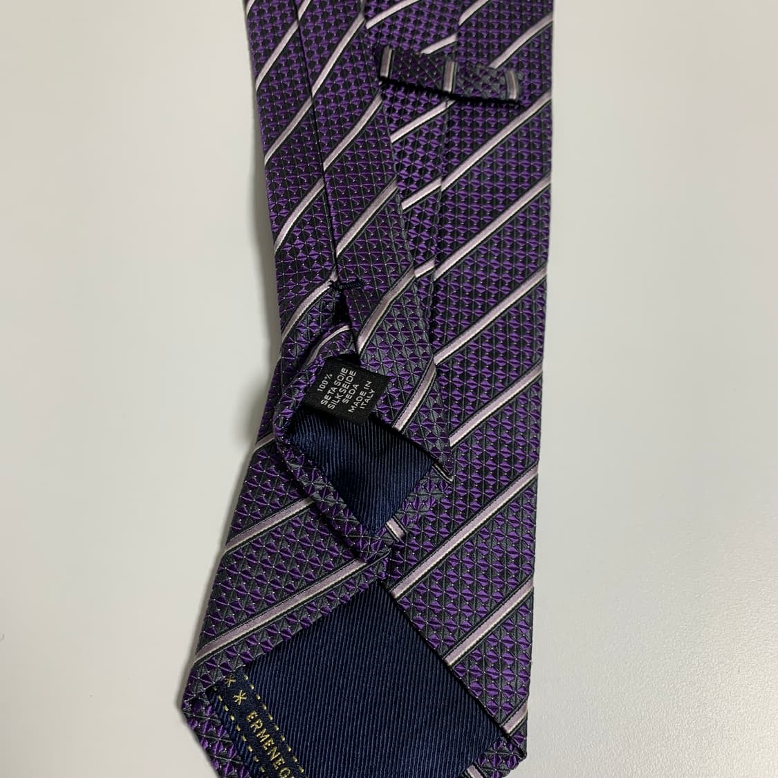 에르메네질도 제냐 이태리 신형라벨 명품넥타이 A+등급 최상급 스트라이프 상품이미지8