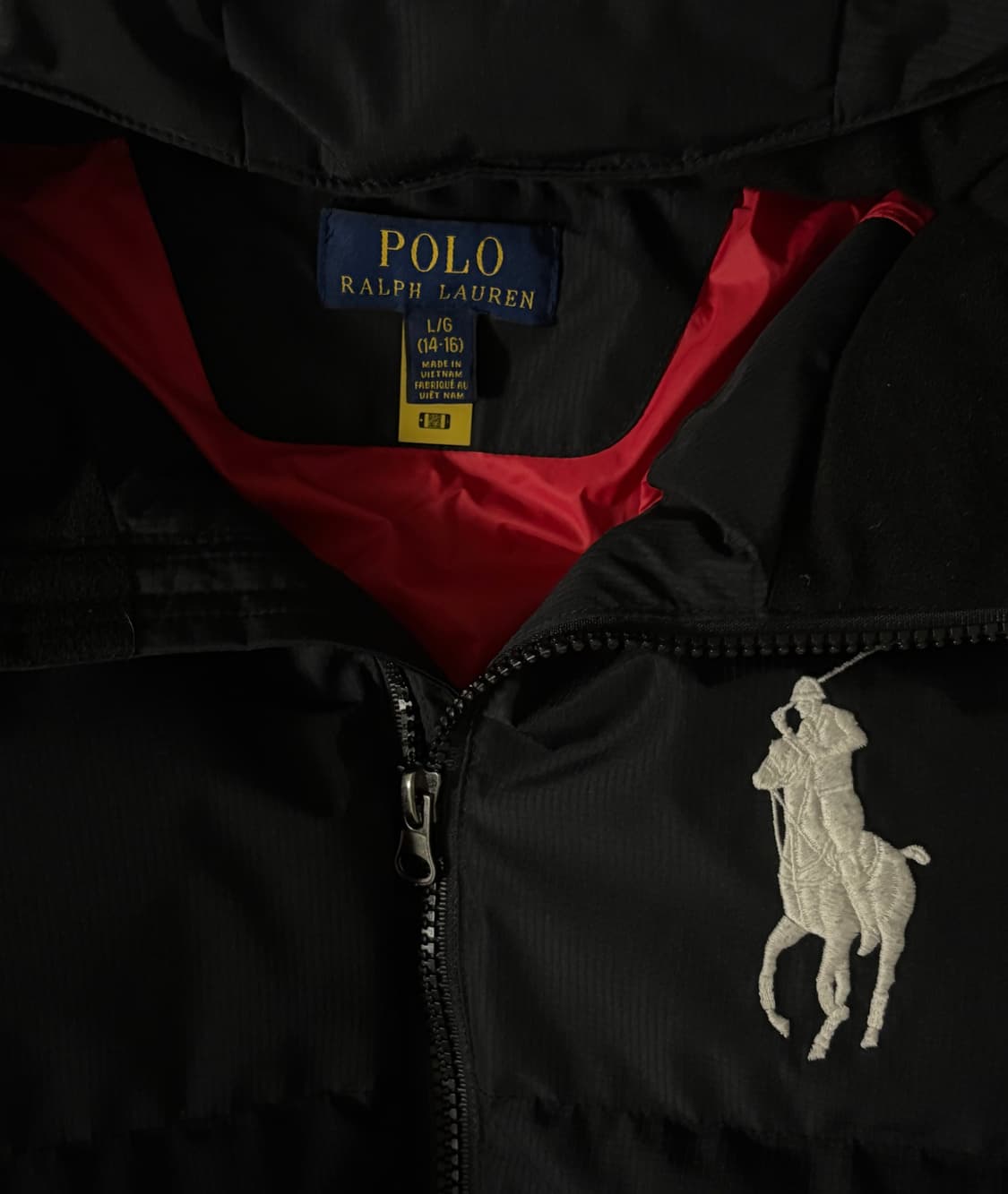 폴로 빅포니 패딩 블랙 S 상품이미지4