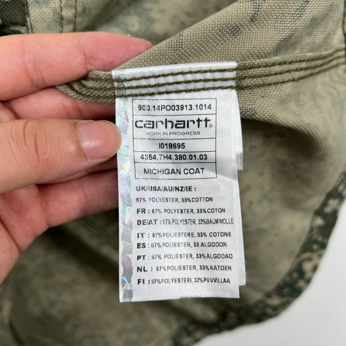 Carhartt 칼하트 WIP 미시건 카모 셔츠 자켓 상품이미지5